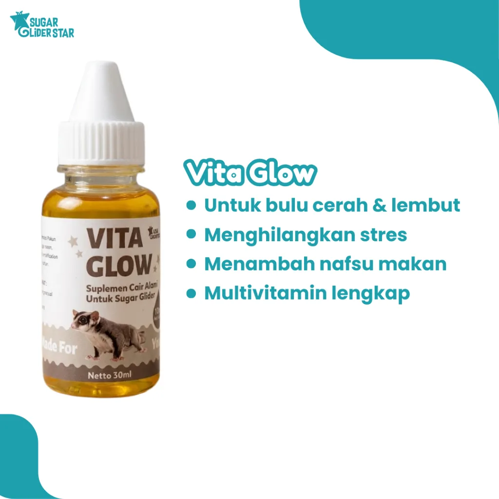 ADEWAP GLIDER Paket Multivitamin Sugar Glider : Vitamin A , Vitamin E & Omega 3
