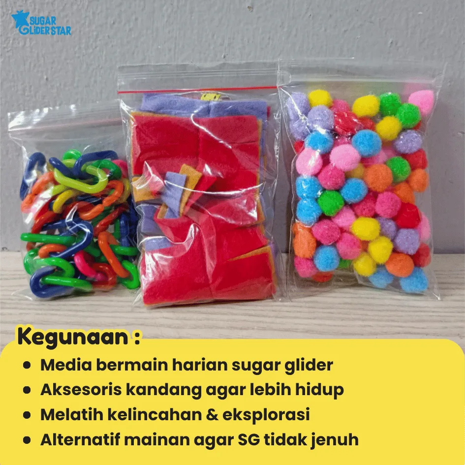 ADEWAP GLIDER Paket Bermain Aksesoris Sugar Glider