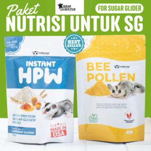SUGAR GLIDER STAR Paket Nutrisi Sugar Glider Instant HPW & Bee Pollen