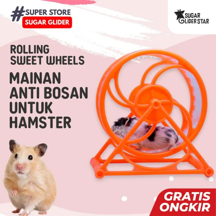 ADEWAP GLIDER Rolling Wheel Exerise 8 Sweet Mainan Sugar Glider