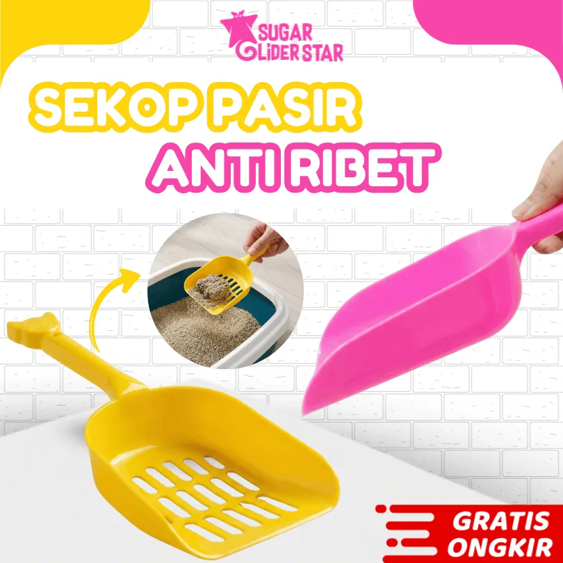 SUGAR GLIDER STAR Sekop Pasir Kotoran Kucing
