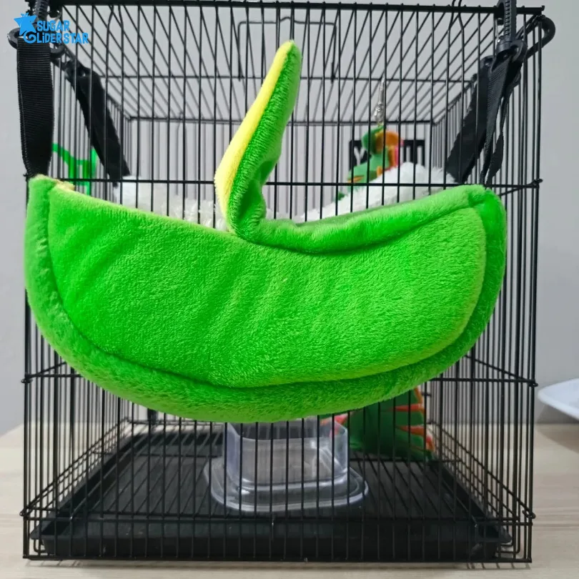 ADEWAP GLIDER Pouch Banana Bentuk Pisang Untuk Sugar Glider Tupai Terbang Kantong Tidur SG