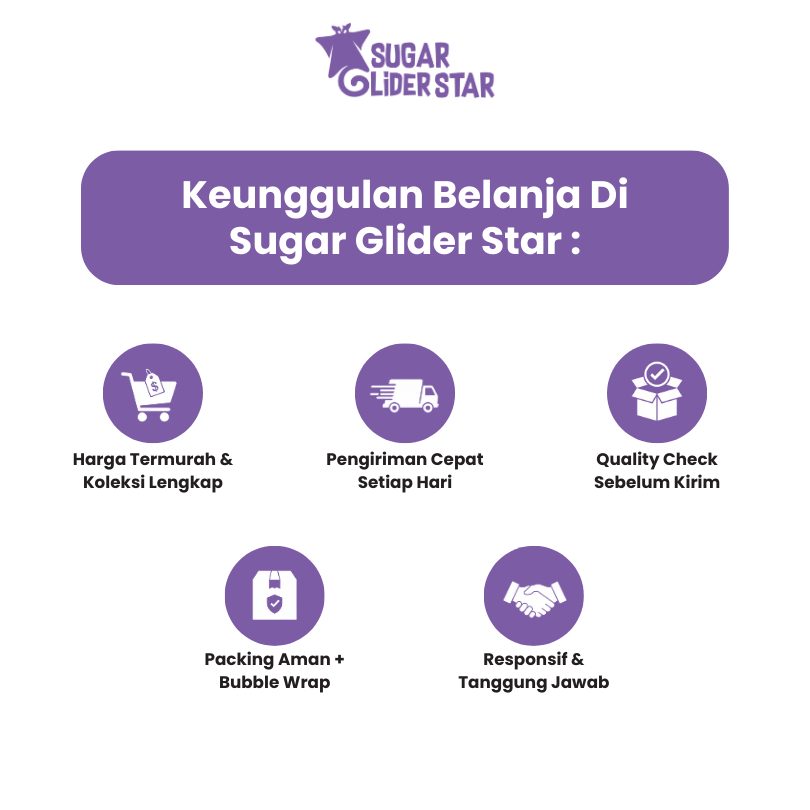 SUGAR GLIDER STAR Ulat Jerman Kering Cemilan Sugar Glider