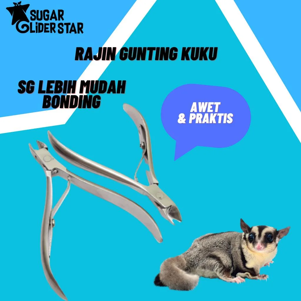 ADEWAP GLIDER Gunting Kuku Besi Nail Trimmer Clipers Sugar Glider