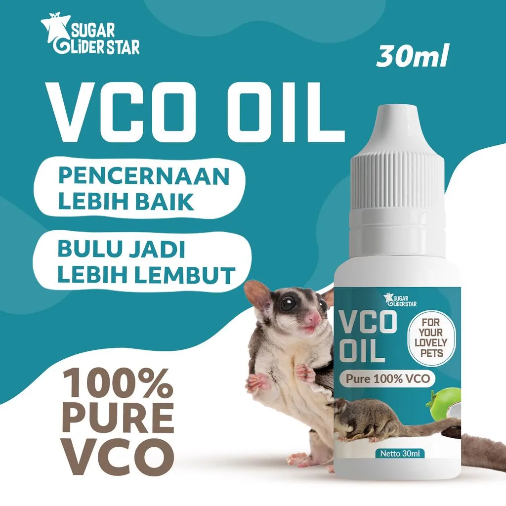 SUGAR GLIDER STAR Minyak VCO Hewan  Vitamin Sugar Glider 30ml