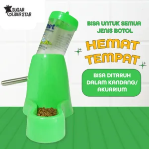 SUGAR GLIDER STAR Botol Minum & Tempat Makan Standing 3 in 1 Sugar Glider