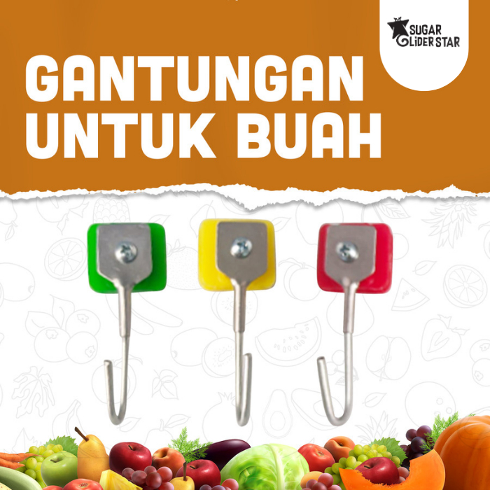 SUGAR GLIDER STAR Gantungan Buah Sayur & Tulang Sotong