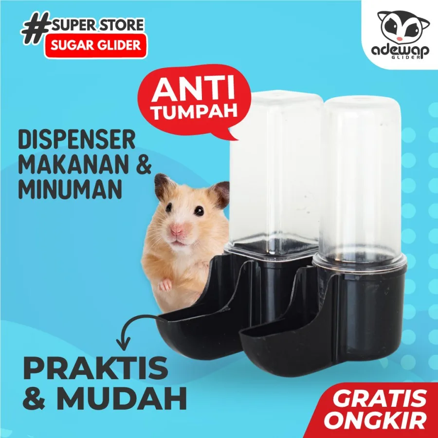 ADEWAP GLIDER Dispenser Tempat Minum Makan Sugar Glider