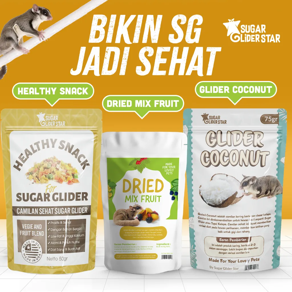 SUGAR GLIDER STAR Paket Camilan Sehat Sugar GLIDER