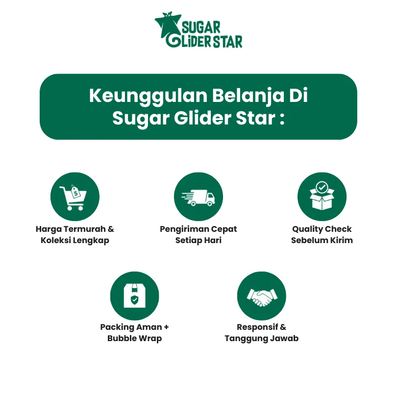 SUGAR GLIDER STAR Tepung Tulang Sotong Kalsium Sugar Glider 50gr