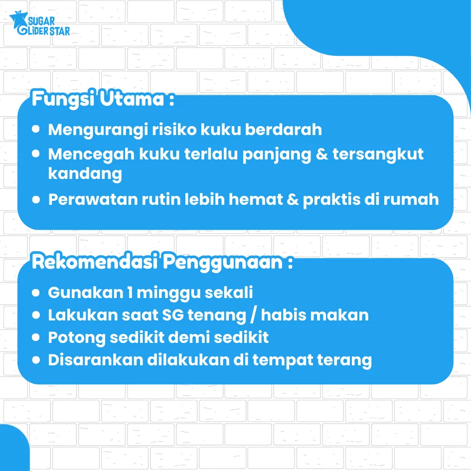 ADEWAP GLIDER Gunting Kuku Hewan Nail Clippers Trimmer Sugar Glider