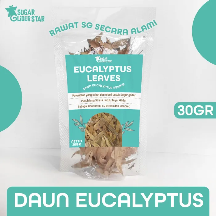 SUGAR GLIDER STAR Daun Eucalyptus Terapi Sugar Glider Stres 30gr