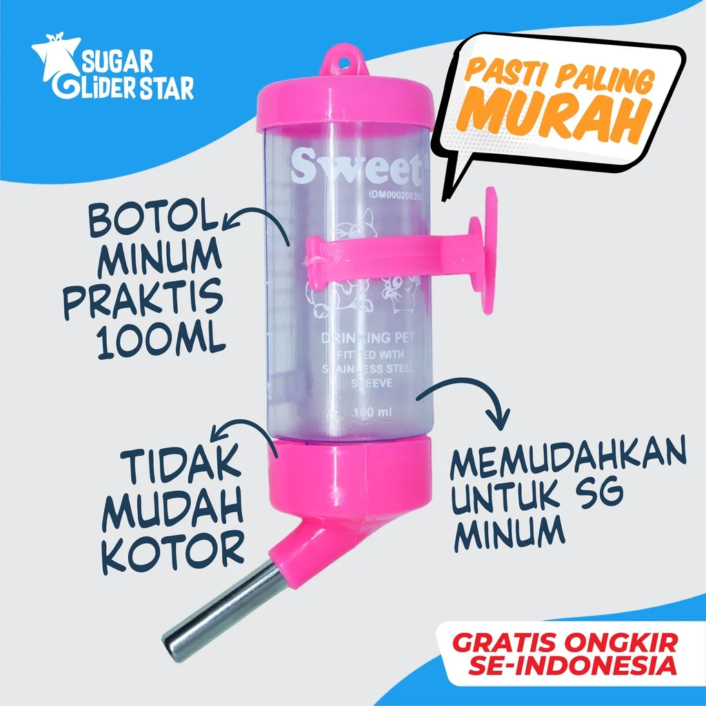 ADEWAP GLIDER Botol Minum Sugar Glider 100ML
