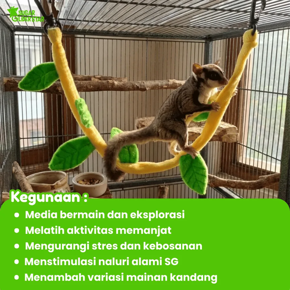 ADEWAP GLIDER Leaf Climbing Panjatan Flanel Sugar Glider