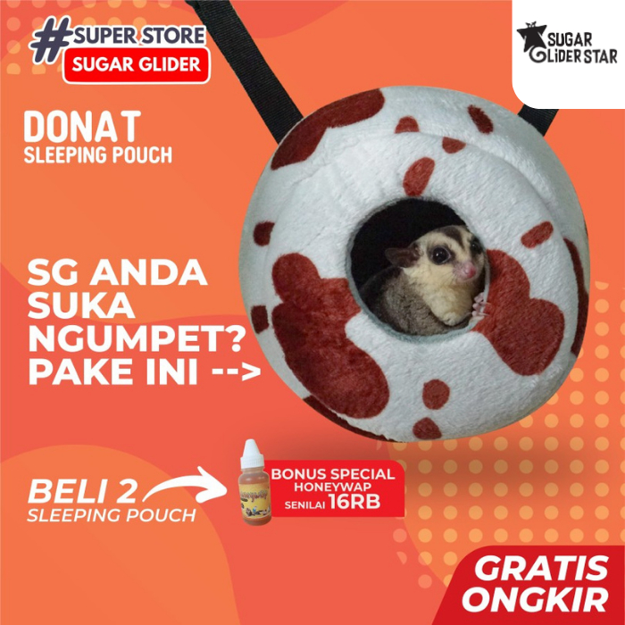 Kantong Tidur Model Donat / Donuts Sleeping Pouch Sugar Glider SG