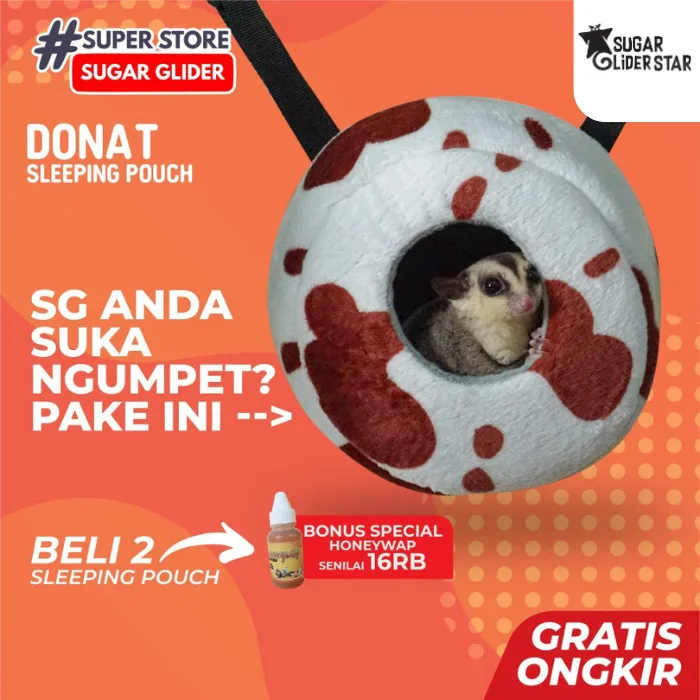 Kantong Tidur Model Donat / Donuts Sleeping Pouch Sugar Glider SG