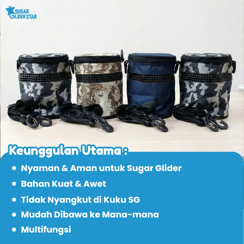 SUGAR GLIDER STAR Travel Pouch Tabung Tas Sugar Glider