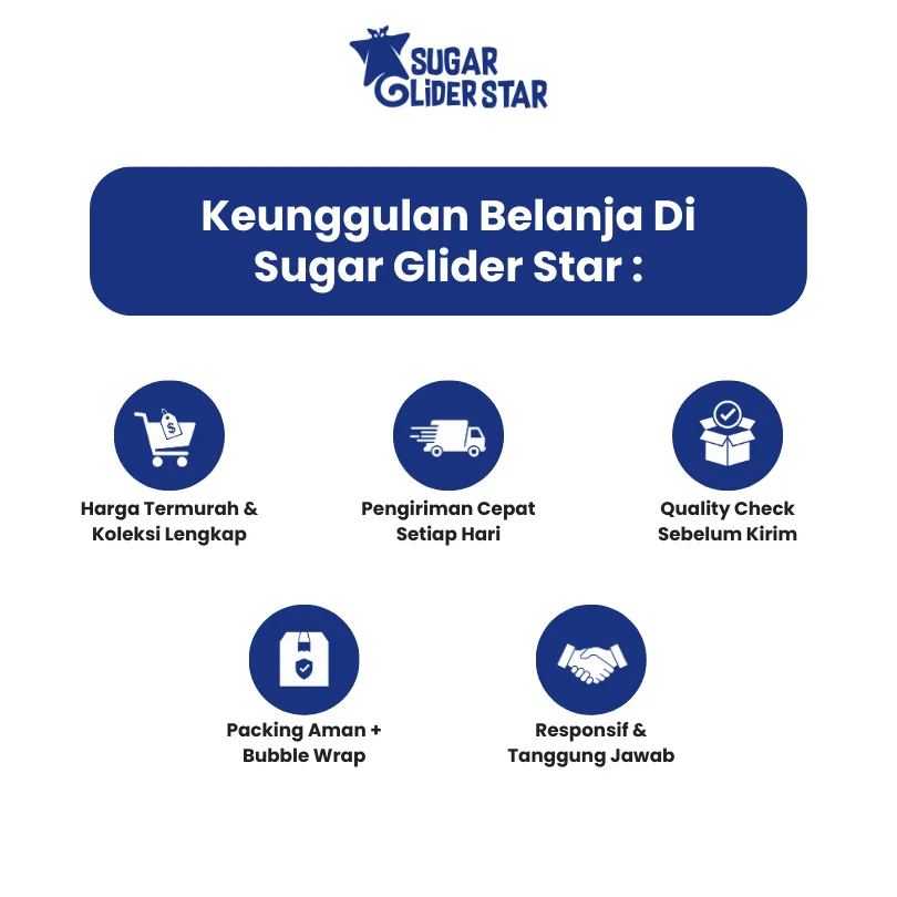 SUGAR GLIDER STAR Dispenser Tempat Minum Hewan Sugar Glider