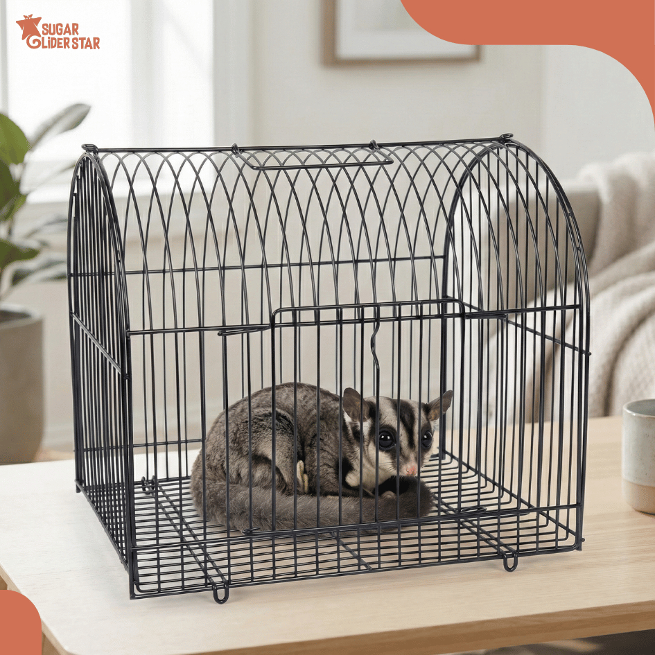 SUGAR GLIDER STAR Travel Cage Lengkung Kandang Mini Sugar Glider