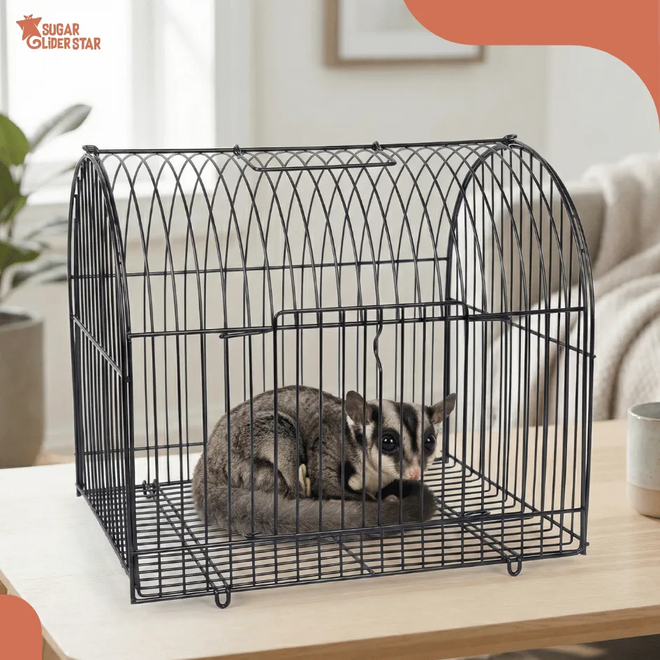 ADEWAP GLIDER Travel Cage Curve For Sugar Glider  - Tidak Termasuk Kandang Kecil