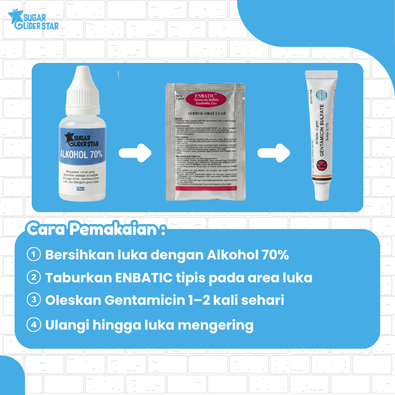 SUGAR GLIDER STAR Paket Obat Luka Hewan Sugar Glider