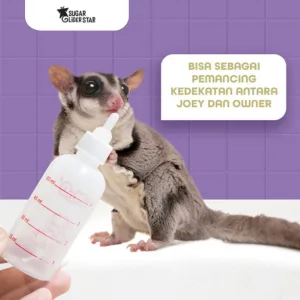 ADEWAP Botol Susu Mini SG Joey Hewan Kecil 60 Ml Feeder Drinker Hewan