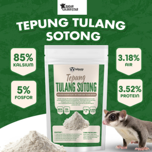 SUGAR GLIDER STAR Tepung Tulang Sotong Kalsium Sugar Glider 50gr