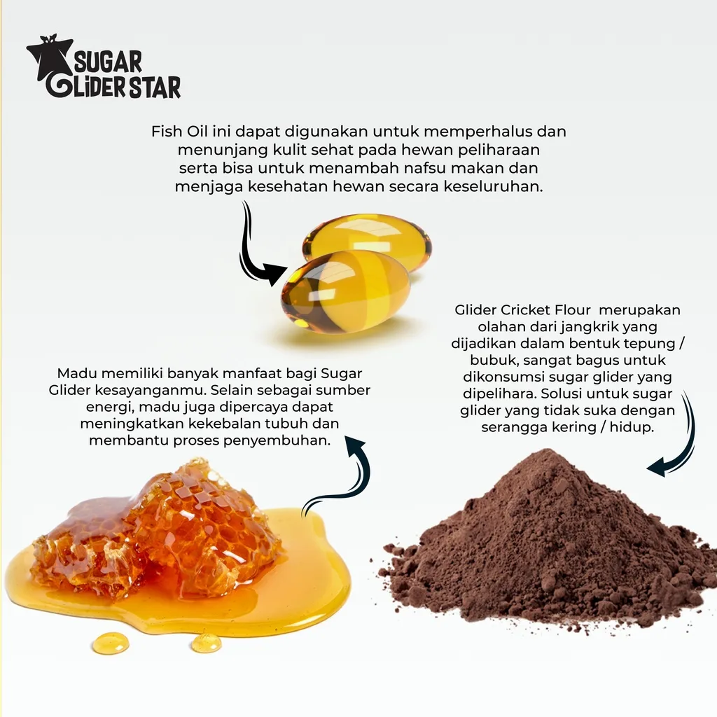 SUGAR GLIDER STAR Paket Vitamin Kebutuhan Sugar Glider