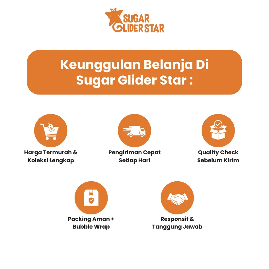 SUGAR GLIDER STAR Berries & Bugs Pellet Vitamin Komplit Makanan Sugar Glider