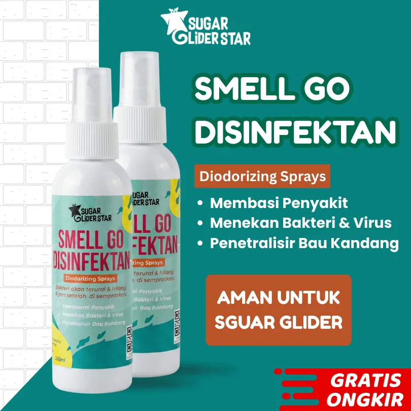 SUGAR GLIDER STAR Smell Go Desinfectant Penghilang Bau Kandang & Pesing Sugar Glider