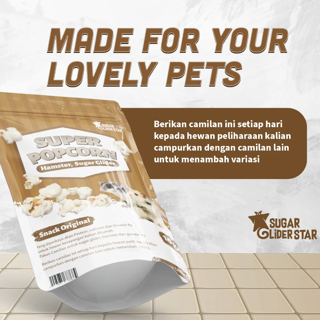 ADEWAP GLIDER Popcorn Snack Camilan Sugar Glider