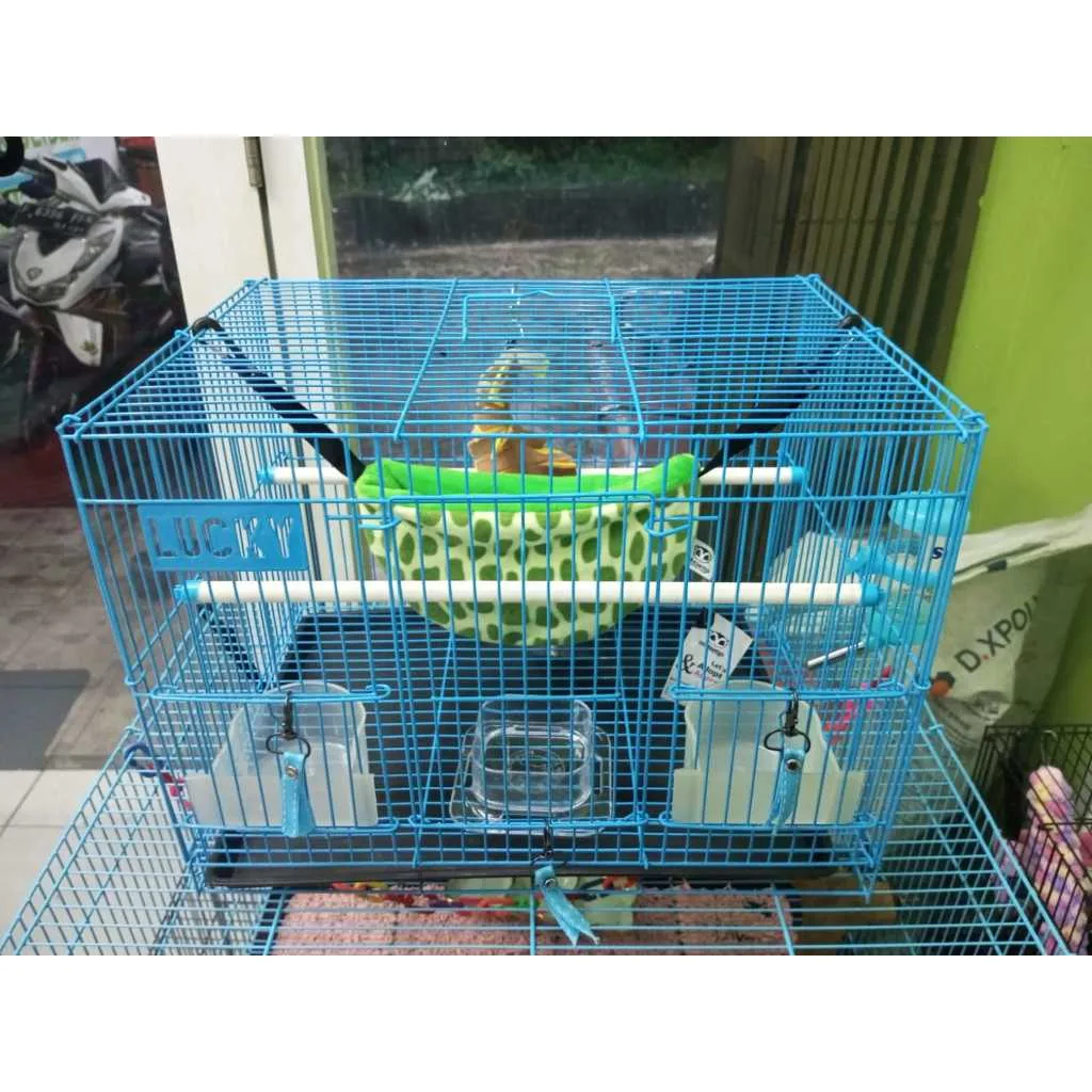 ADEWAP GLIDER Kandang Besi Lipat Hewan Small Plus Sugar Glider Burung Tupai Kelinci