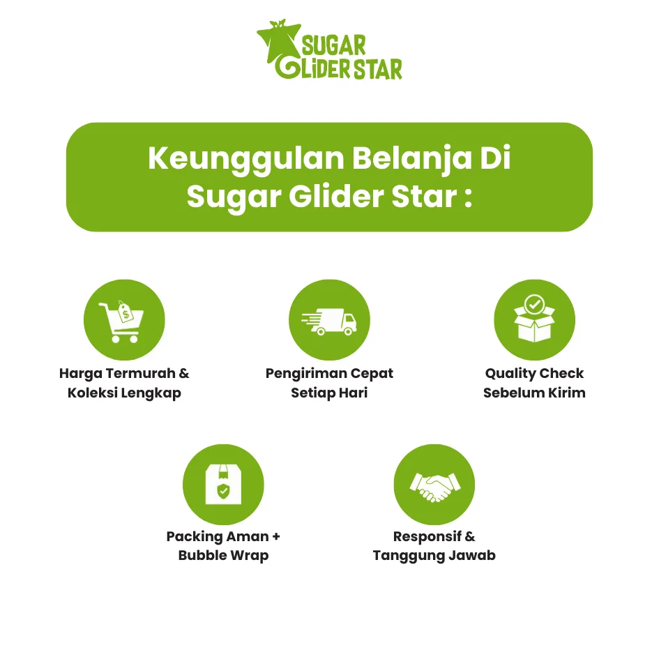 SUGAR GLIDER STAR Suga Aloevera Parfum Hewan Pengharum Sugar Glider