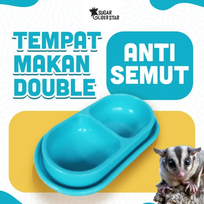 ADEWAP GLIDER Tempat Makan Hewan Peliharaan Anti Semut Double