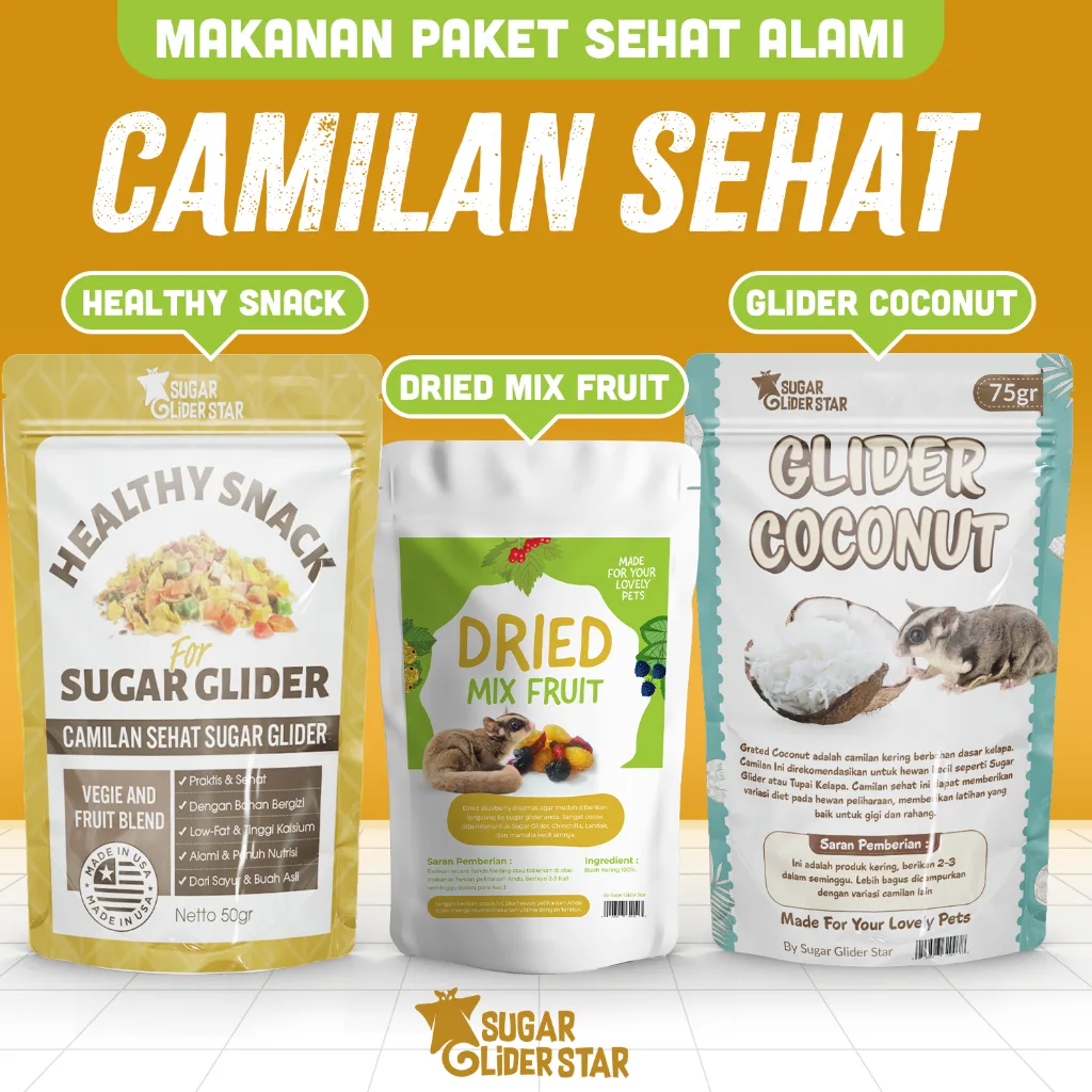 SUGAR GLIDER STAR Paket Camilan Sehat Sugar GLIDER