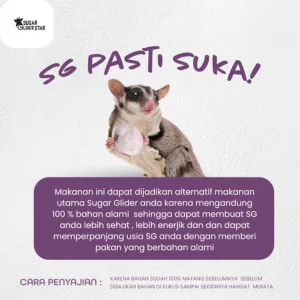 ADEWAP GLIDER Frozen Food Sweet Potato  Meatball Glider Chicken For Sugar Glider