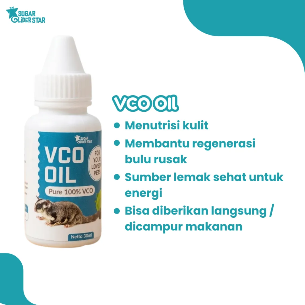 ADEWAP GLIDER Paket Multivitamin Sugar Glider : Vitamin A , Vitamin E & Omega 3