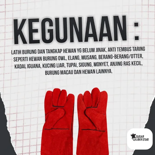 ADEWAP GLIDER Pet Gloves Safety Sarung Tangan Handle