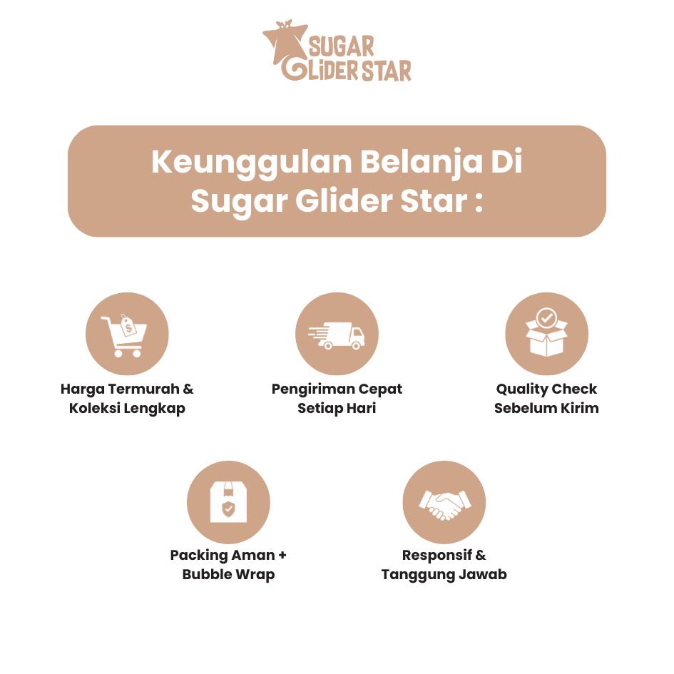 SUGAR GLIDER STAR Glider Kalsium Suplemen Kesehatan Sugar Glider 15gr