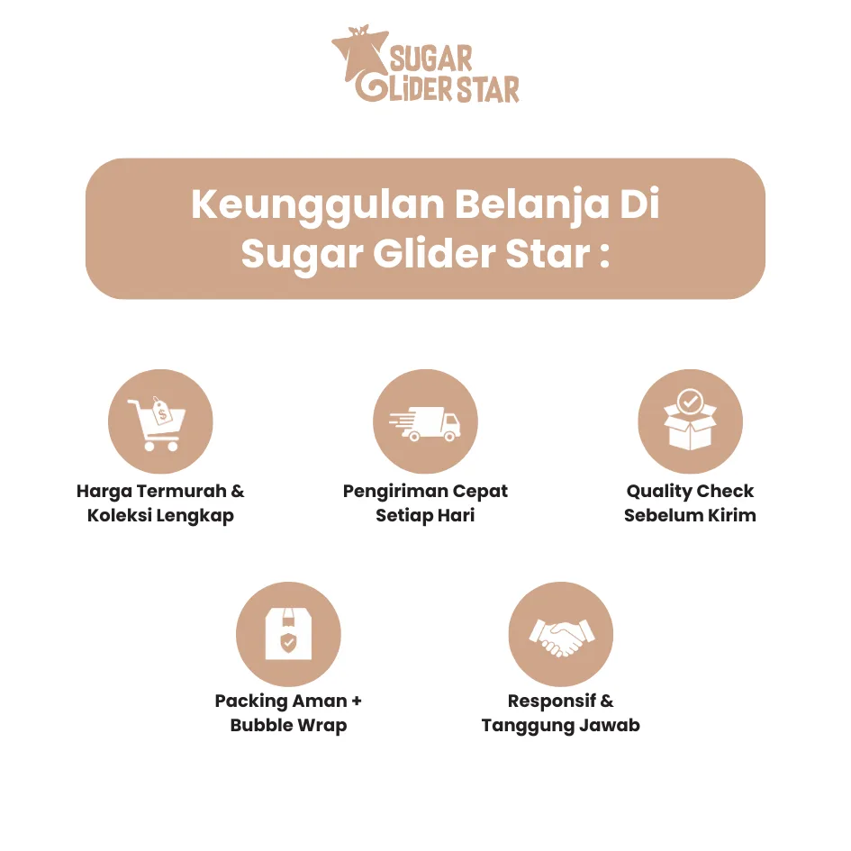 SUGAR GLIDER STAR Glider Kalsium Suplemen Kesehatan Sugar Glider 15gr