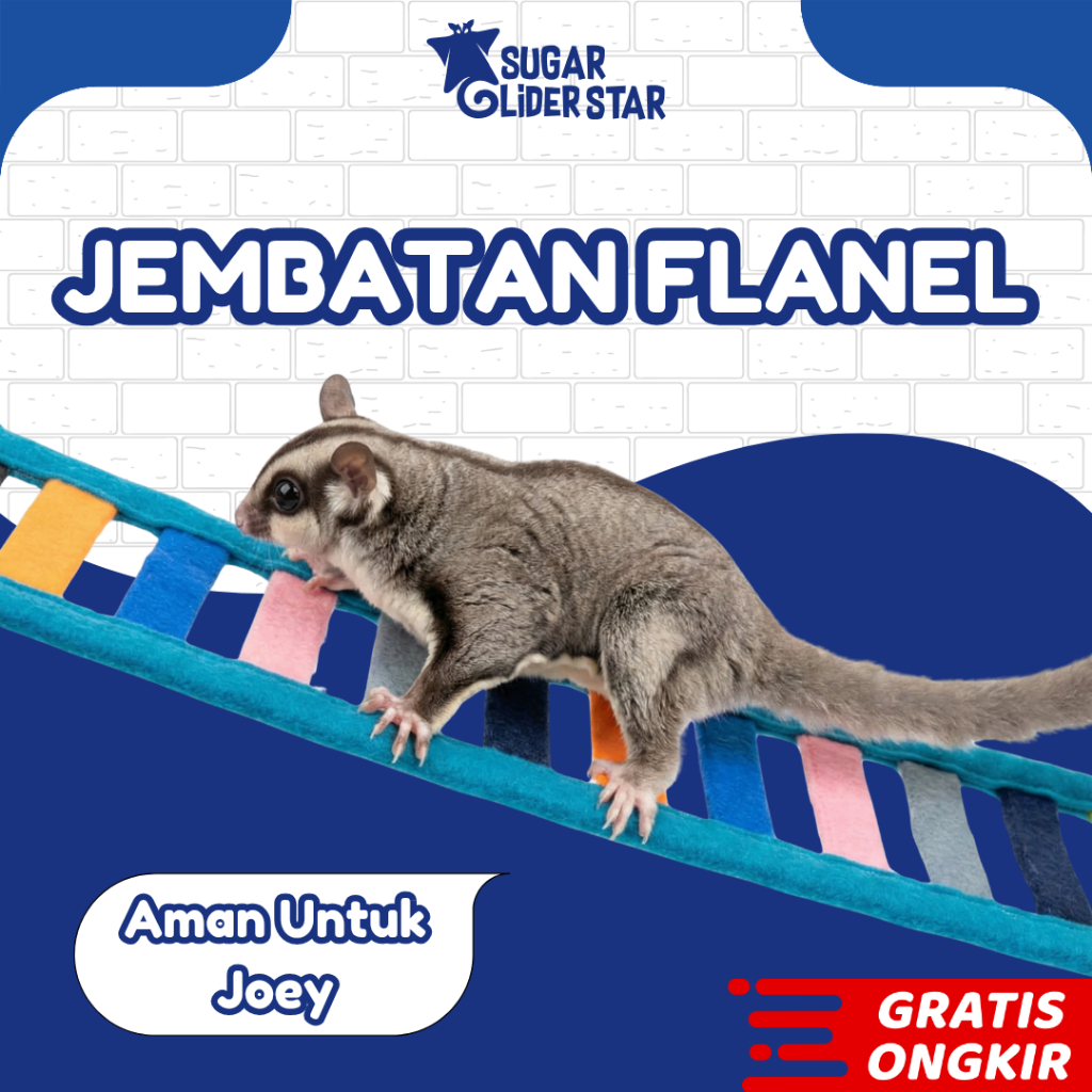 SUGAR GLIDER STAR Tangga Panjatan Mainan Kandang Hewan Peliharaan Sugar Glider