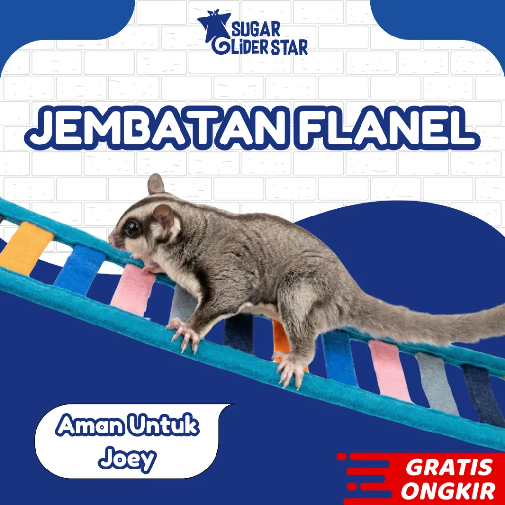 ADEWAP GLIDER Tangga Flanel Mainan Panjat Sugar Glider