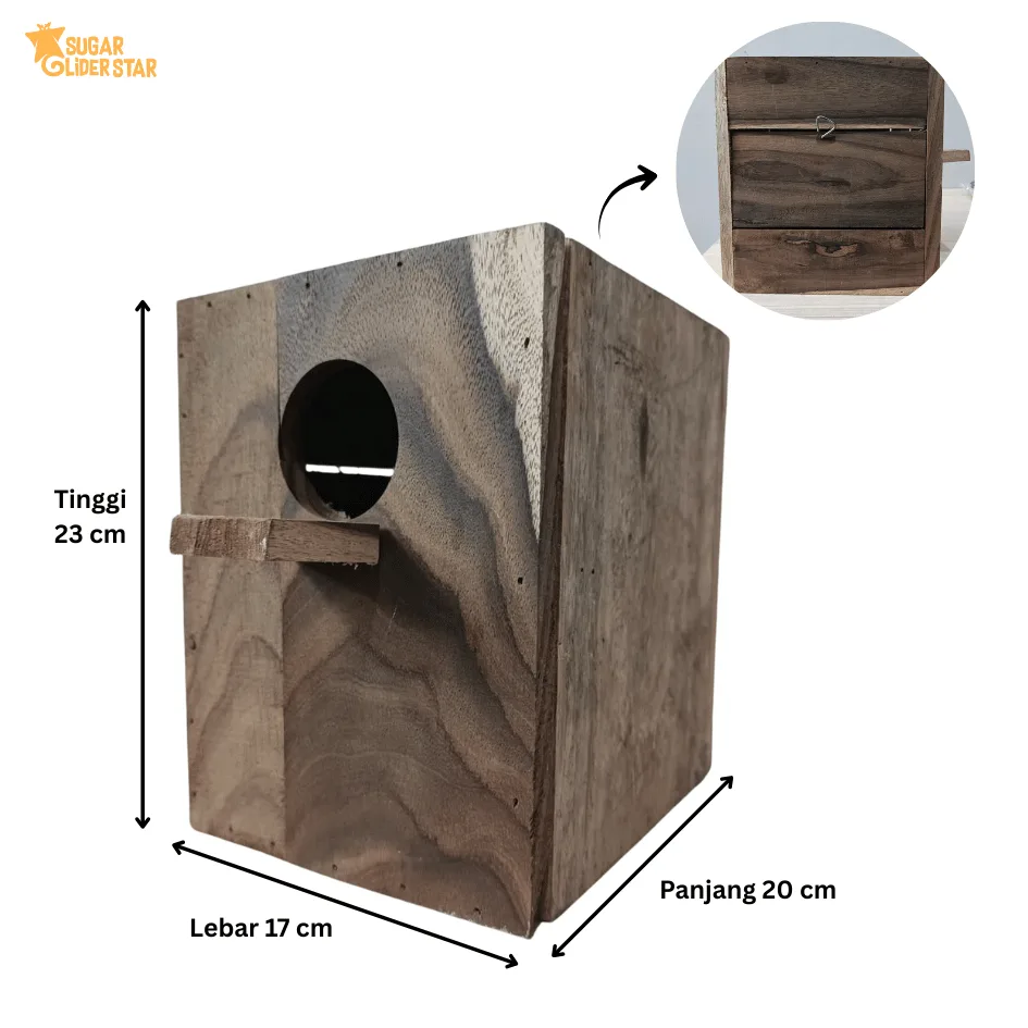 ADEWAP GLIDER Glodok Kayu Tempat Sembunyi Sugar Glider