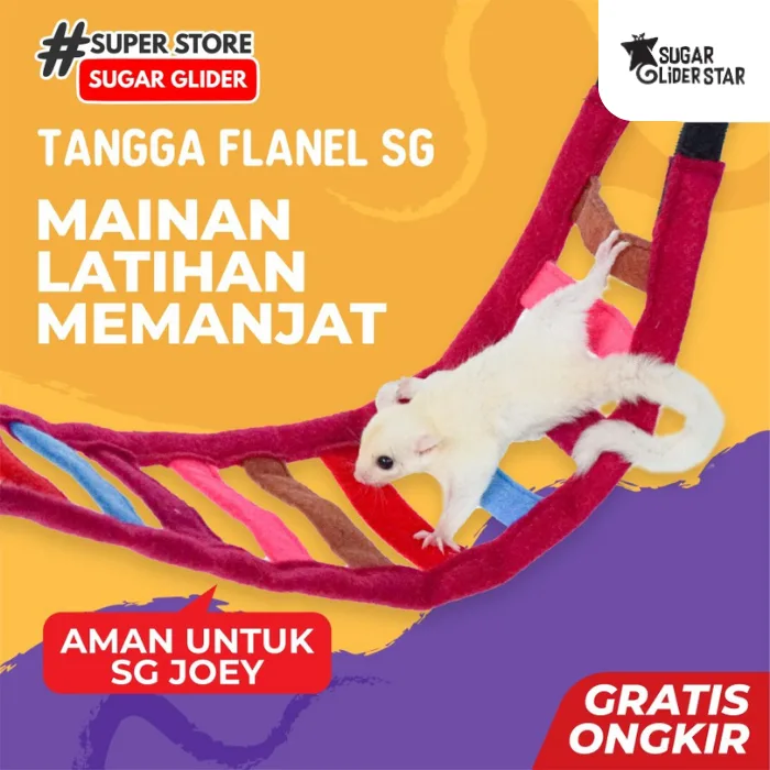 ADEWAP GLIDER Tangga Flanel Mainan Panjat Sugar Glider