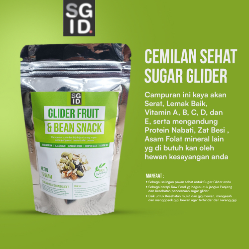 Glider Fruit n Bean Snack Buah Dan Kacang yang Lezat! Camilan Yang Sempurna Untuk Hewan Peliharaan!