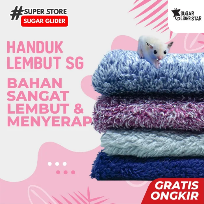 SUGAR GLIDER STAR Handuk Handling Hewan Sugar Glider
