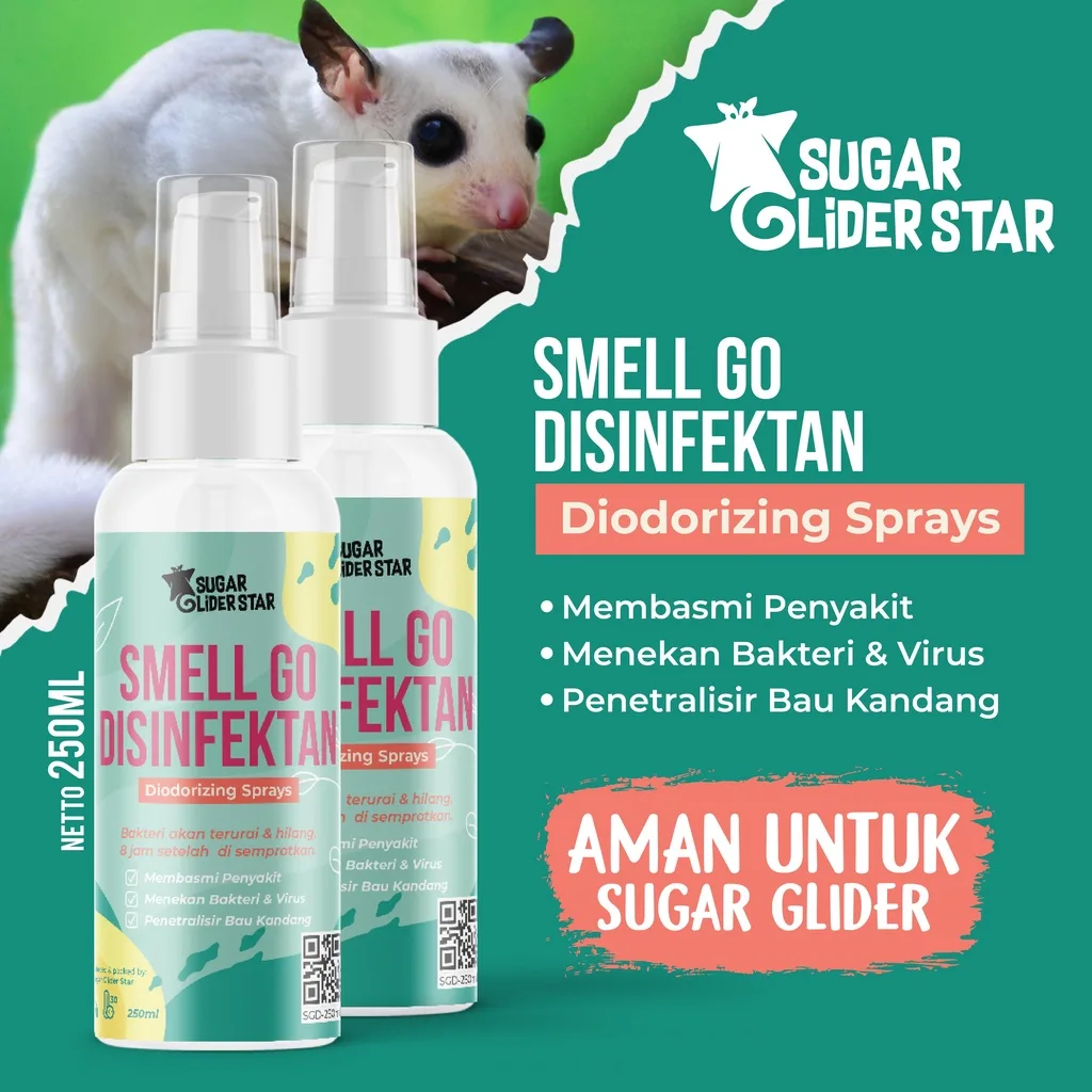 SUGAR GLIDER STAR Smell Go Desinfectant Penghilang Bau Kandang & Pesing Sugar Glider