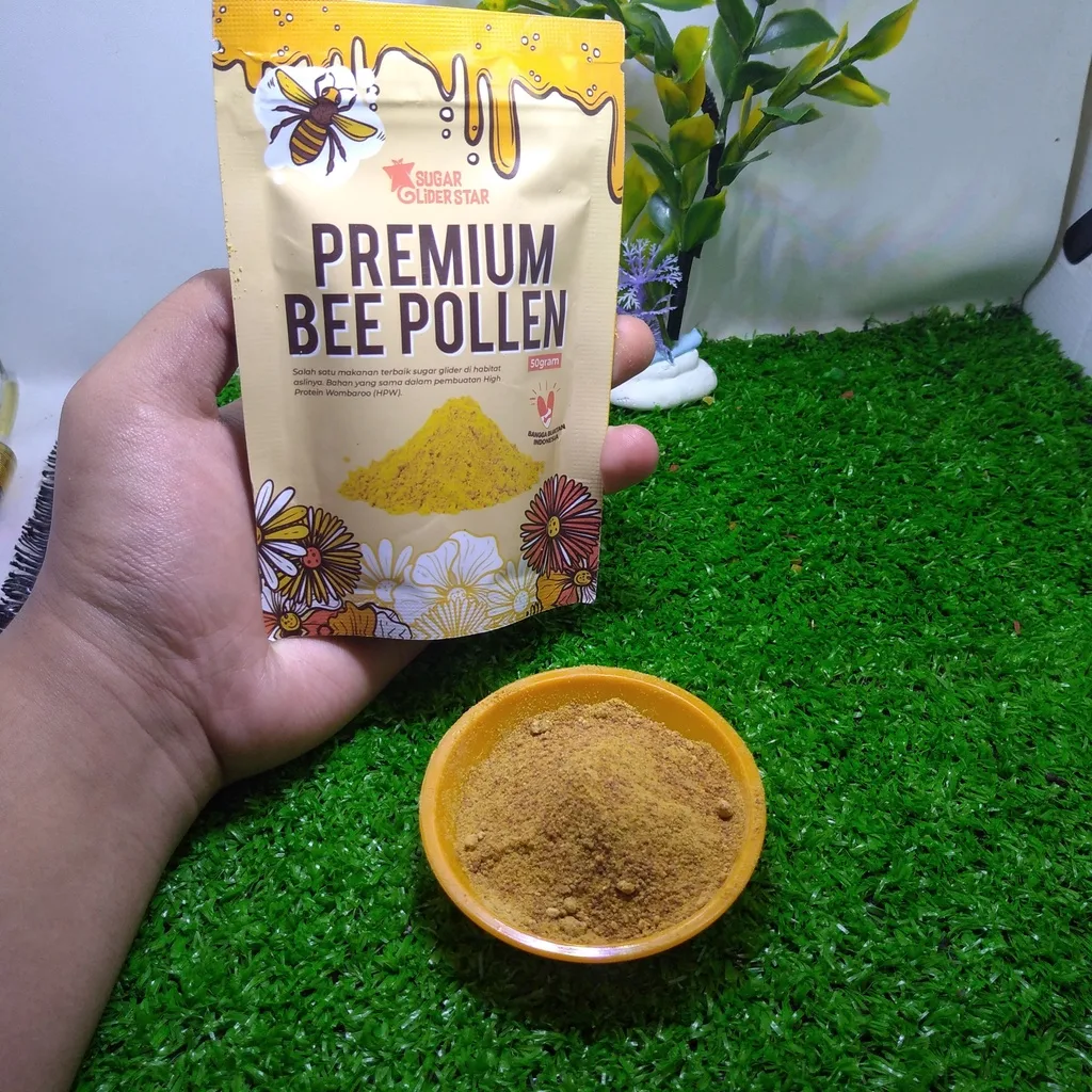 SUGAR GLIDER STAR Premium Bee Pollen Suplemen Vitamin Sugar Glider 50gr