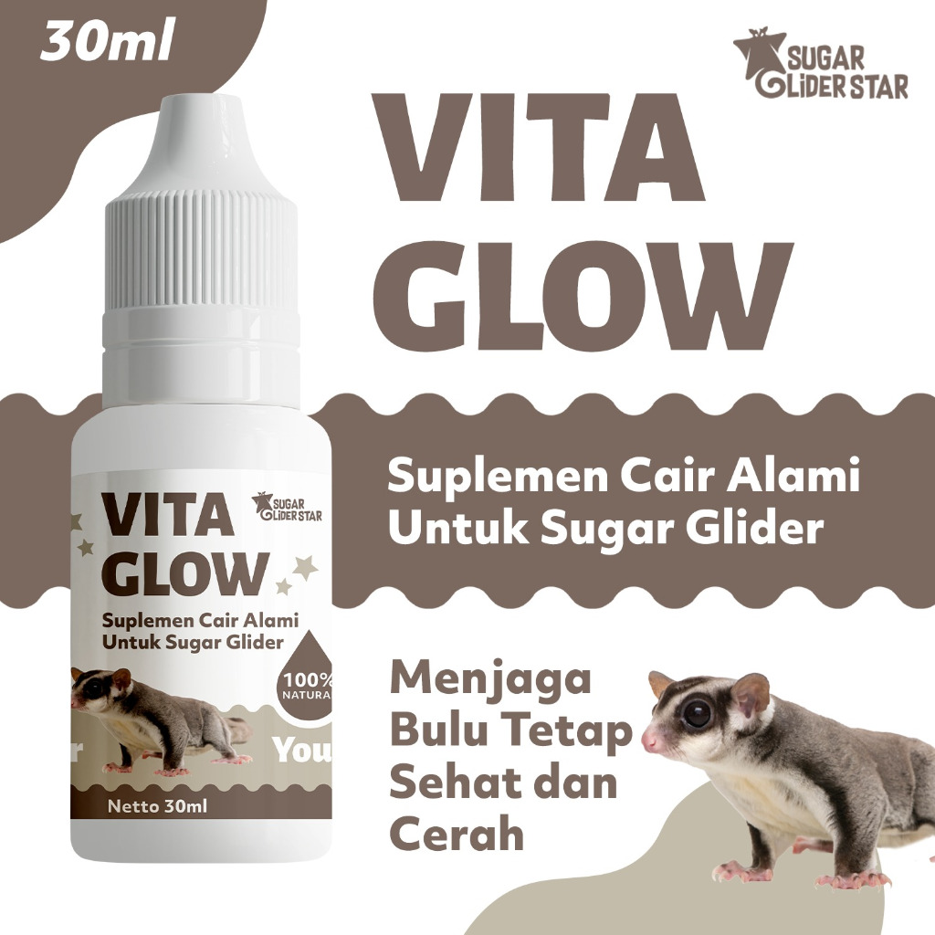 SUGAR GLIDER STAR Vita Glow Vitamin Kulit & Bulu Sugar Glider 30ml