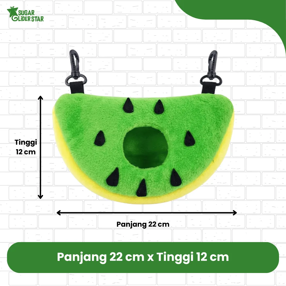 SUGAR GLIDER STAR Sleeping Pouch Watermelon Tempat Tidur Sugar Glider Semangka